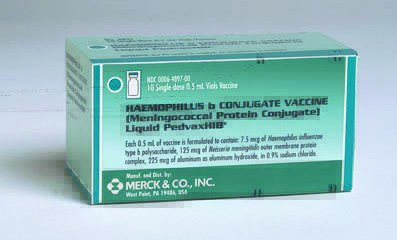 PedvaxHIB® Haemophilus Influenzae Type b Vaccine (Hib) Children 2 to 71 Months of Age 7.5 mcg / 0.5 mL Injection Single Dose Vial 0.5 mL by Merck Sharp & Dohme Corporation  ID 00006-4897-00